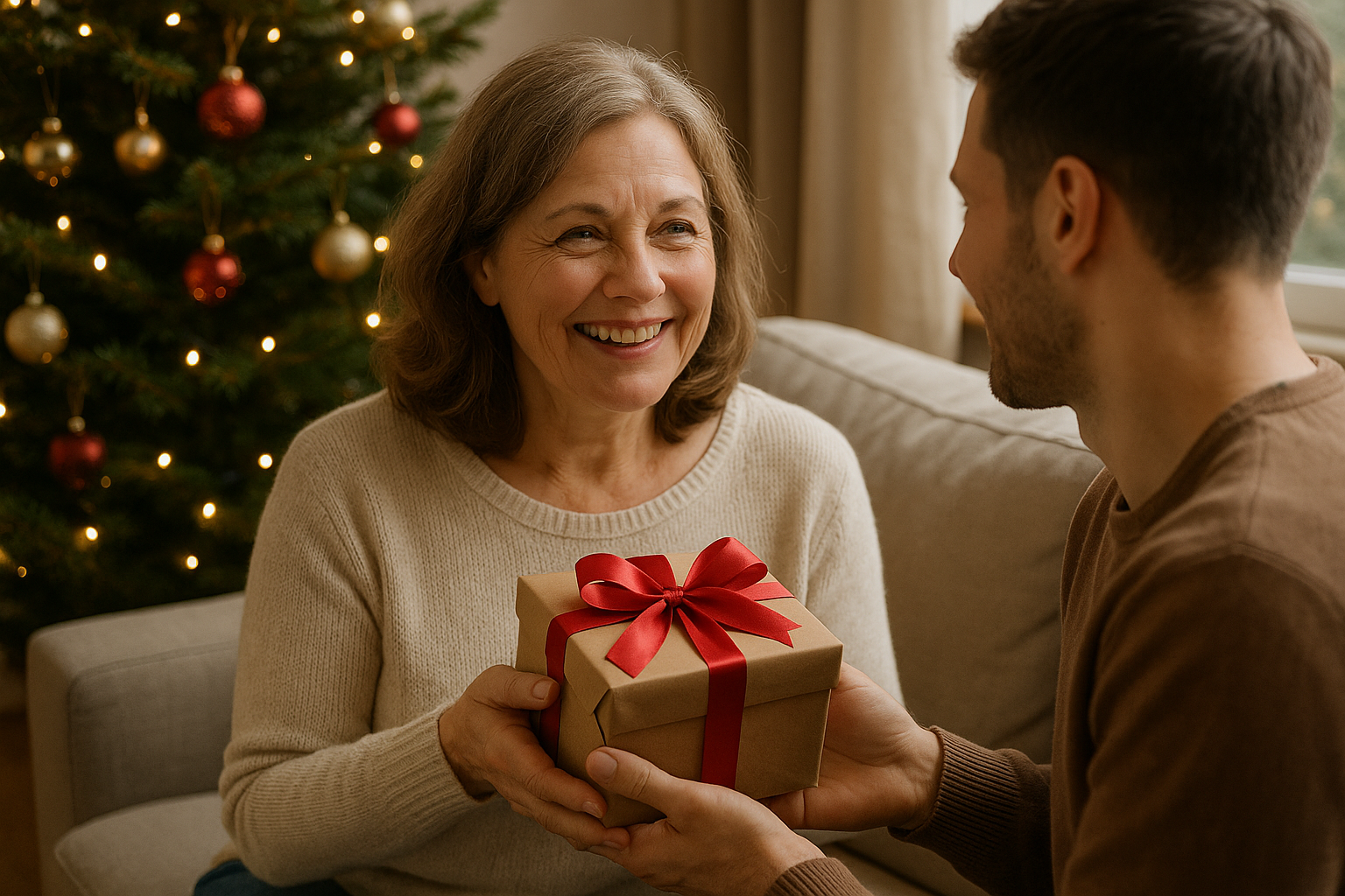 was kann man seiner mutter zu weihnachten schenken - Illustration