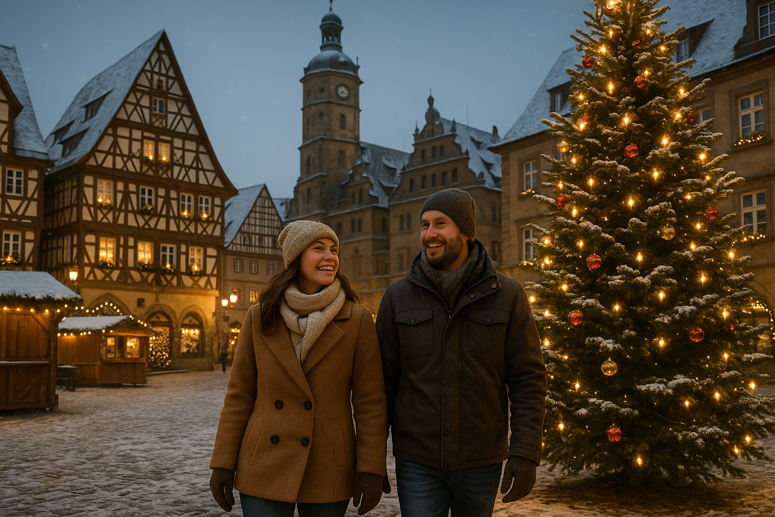 wo kann man weihnachten günstig urlaub machen in deutschland - Illustration