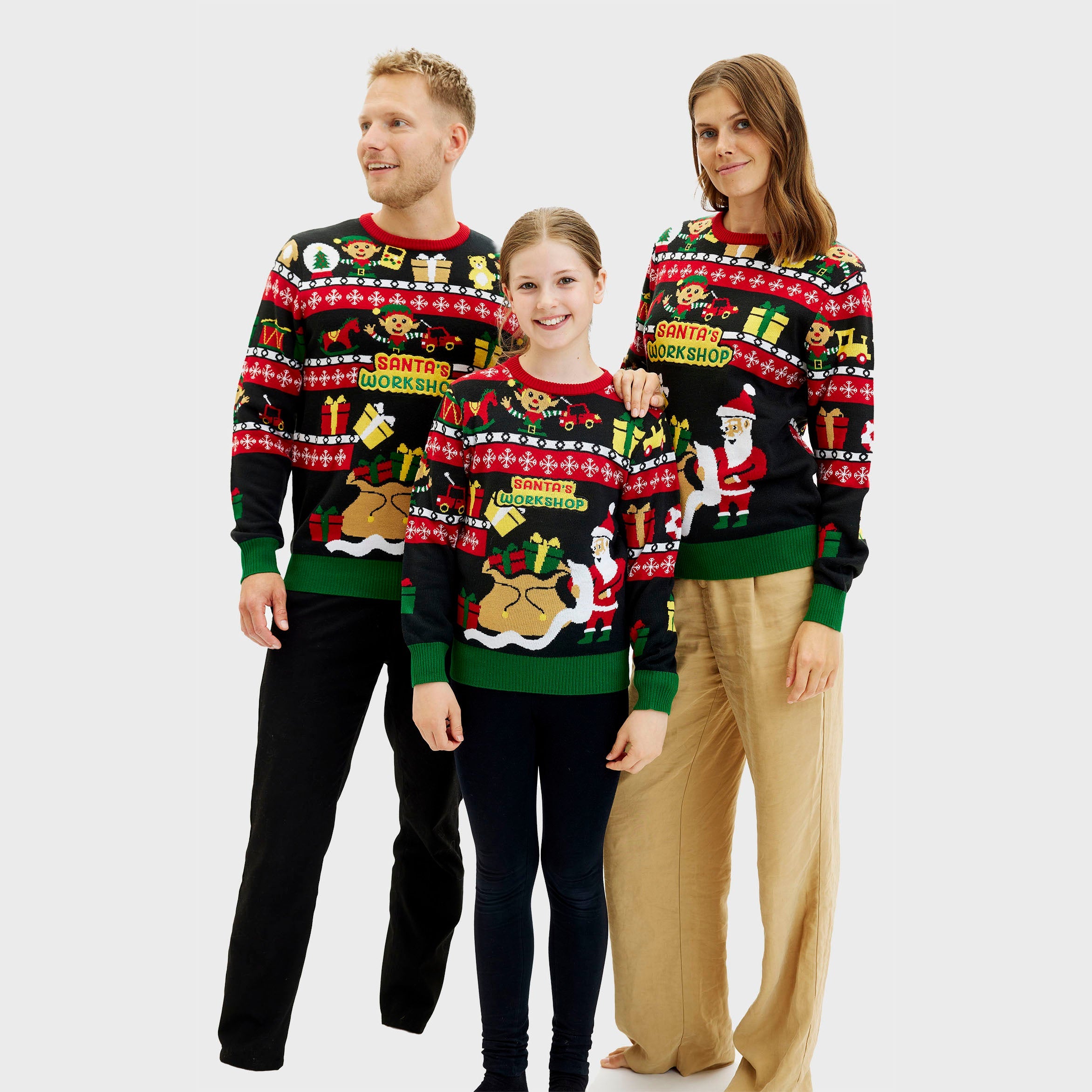 Santa's Workshop christmas sweater - Kinder