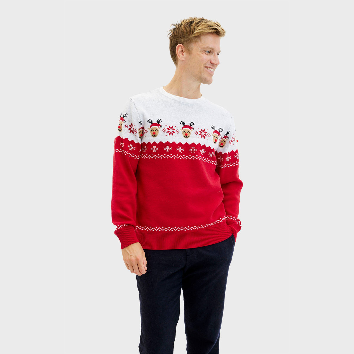Weihnachtspullover Herren Stehkragen, Weihnachtspulli Herren