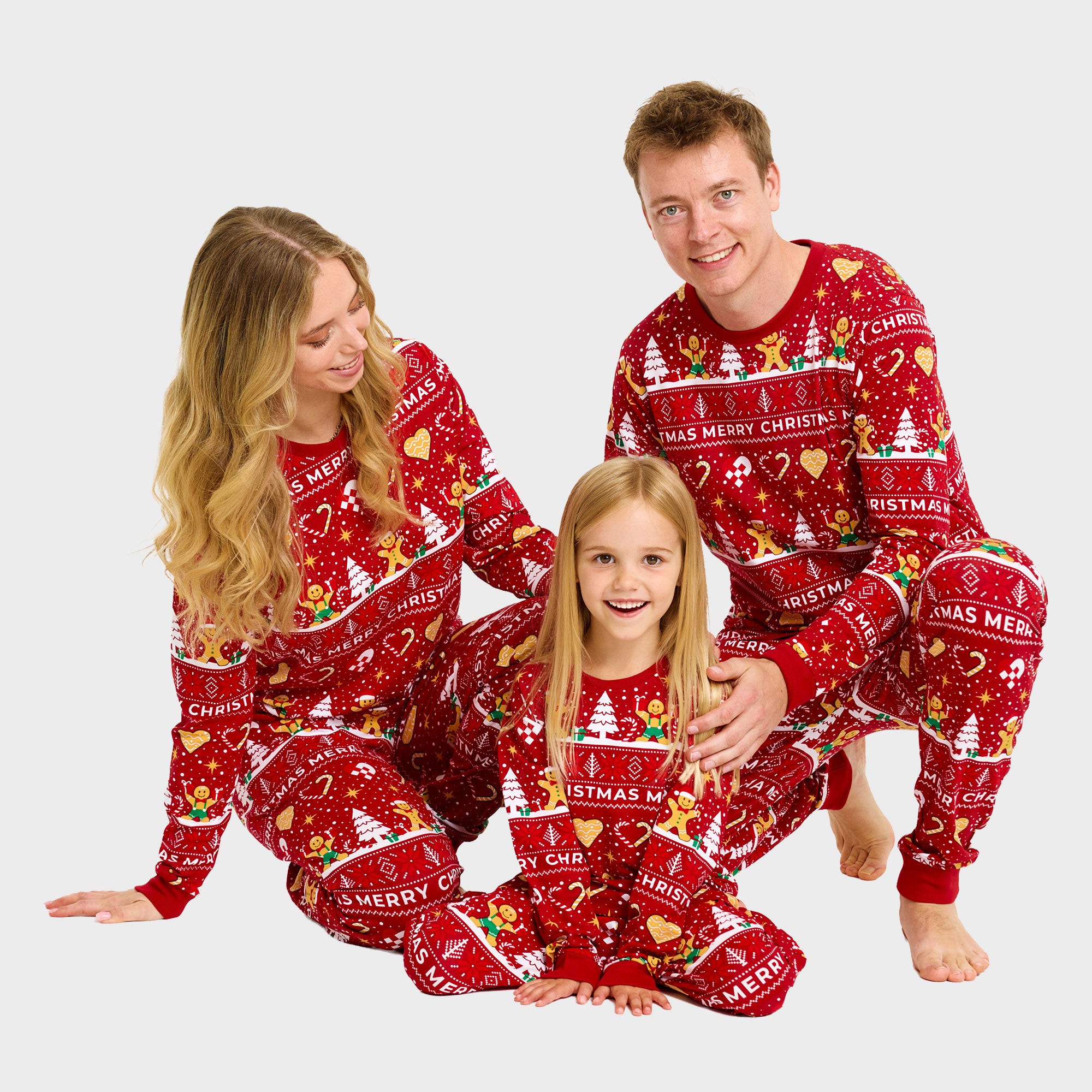 Weihnachtskeks Weihnachtspyjama Rot - Herren.