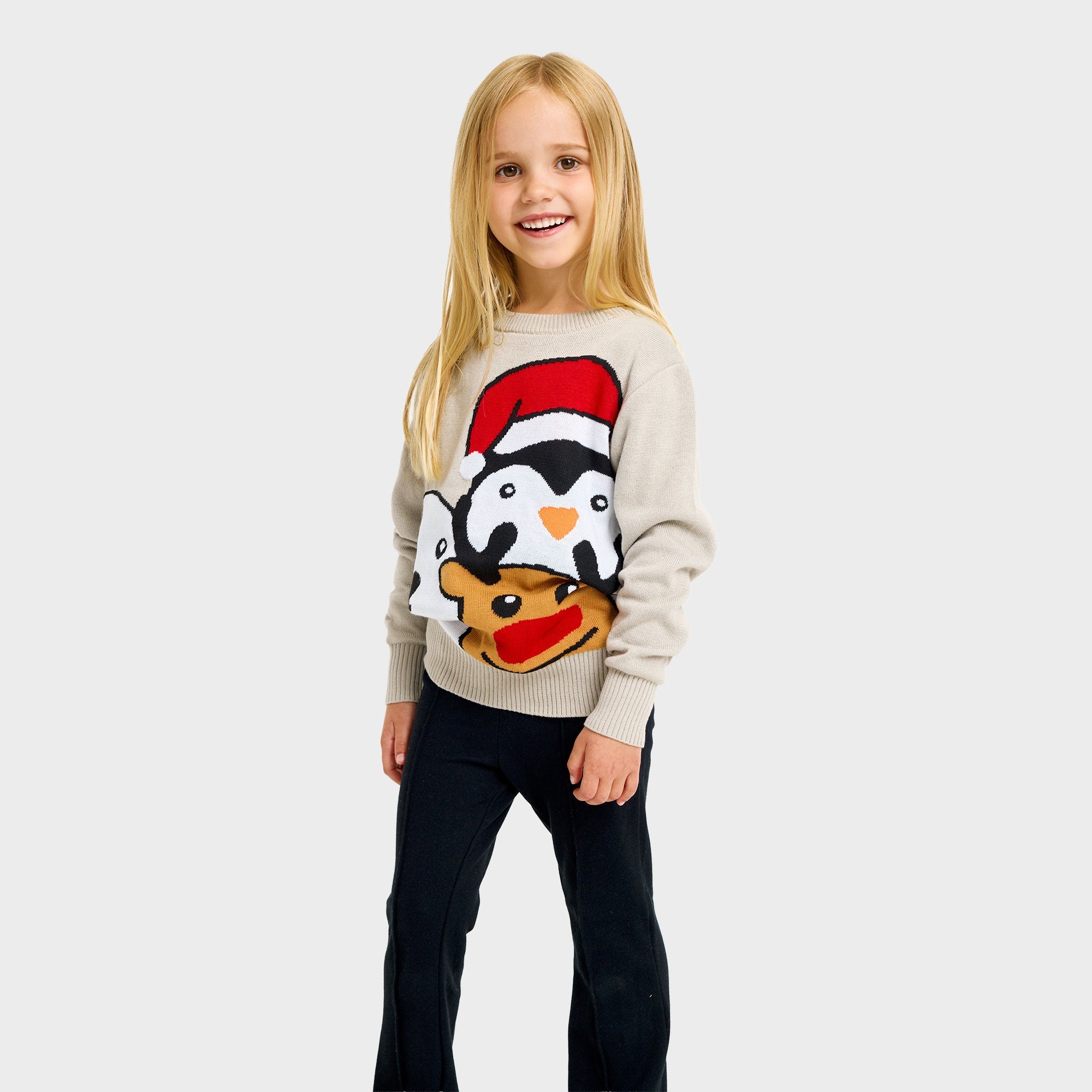 Tierweihnachtspullover - Kinder.