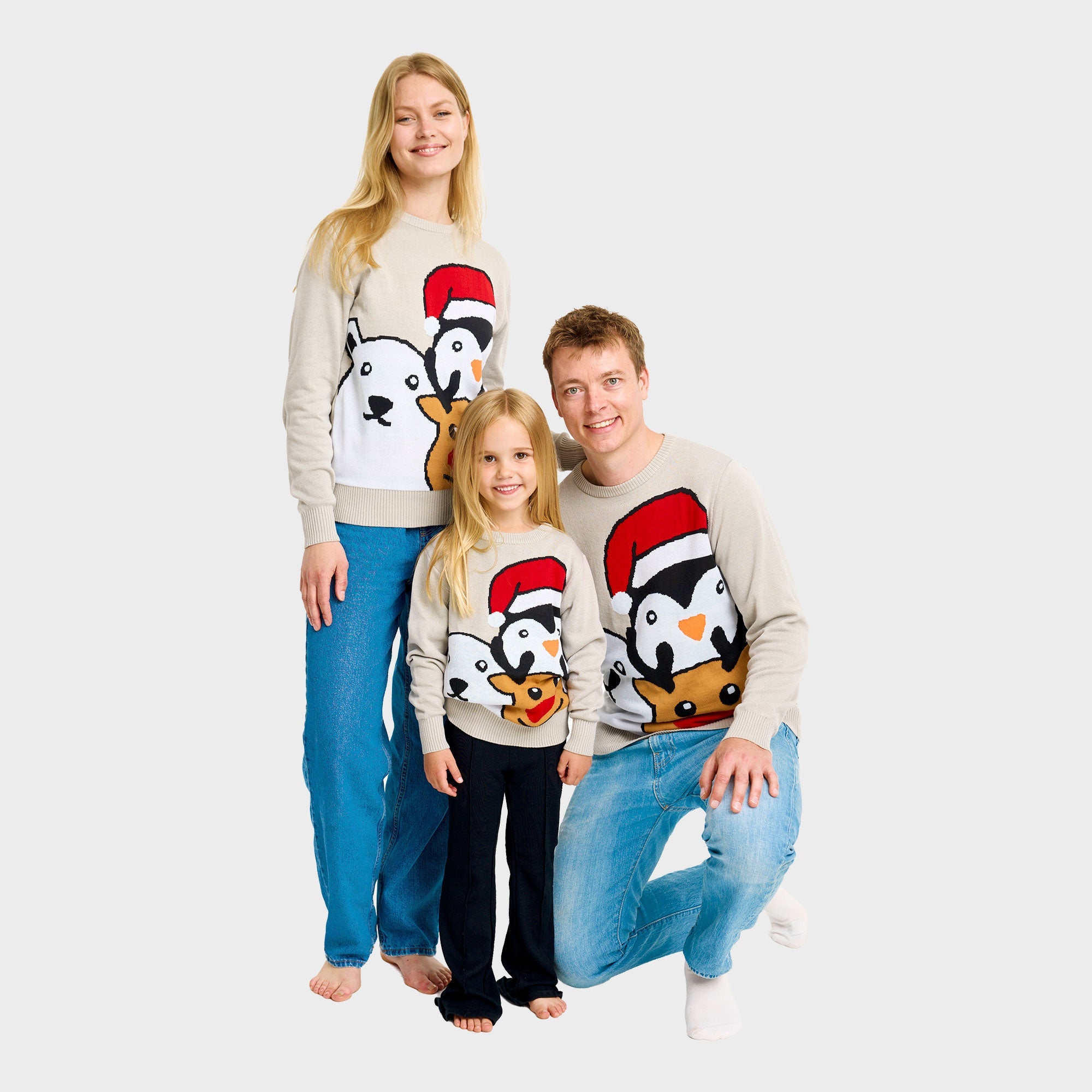 Tierweihnachtspullover - Herren.
