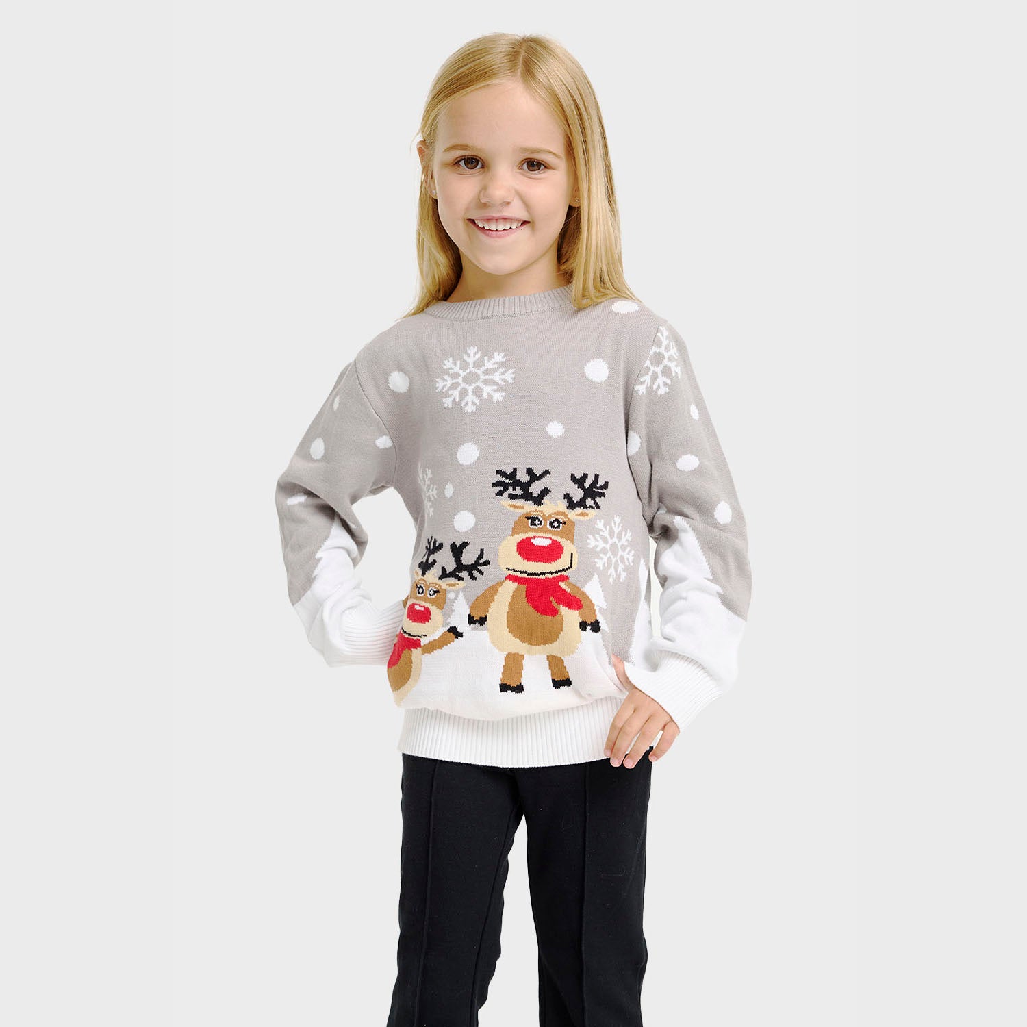 Niedlicher Weihnachtspullover - Kinder.