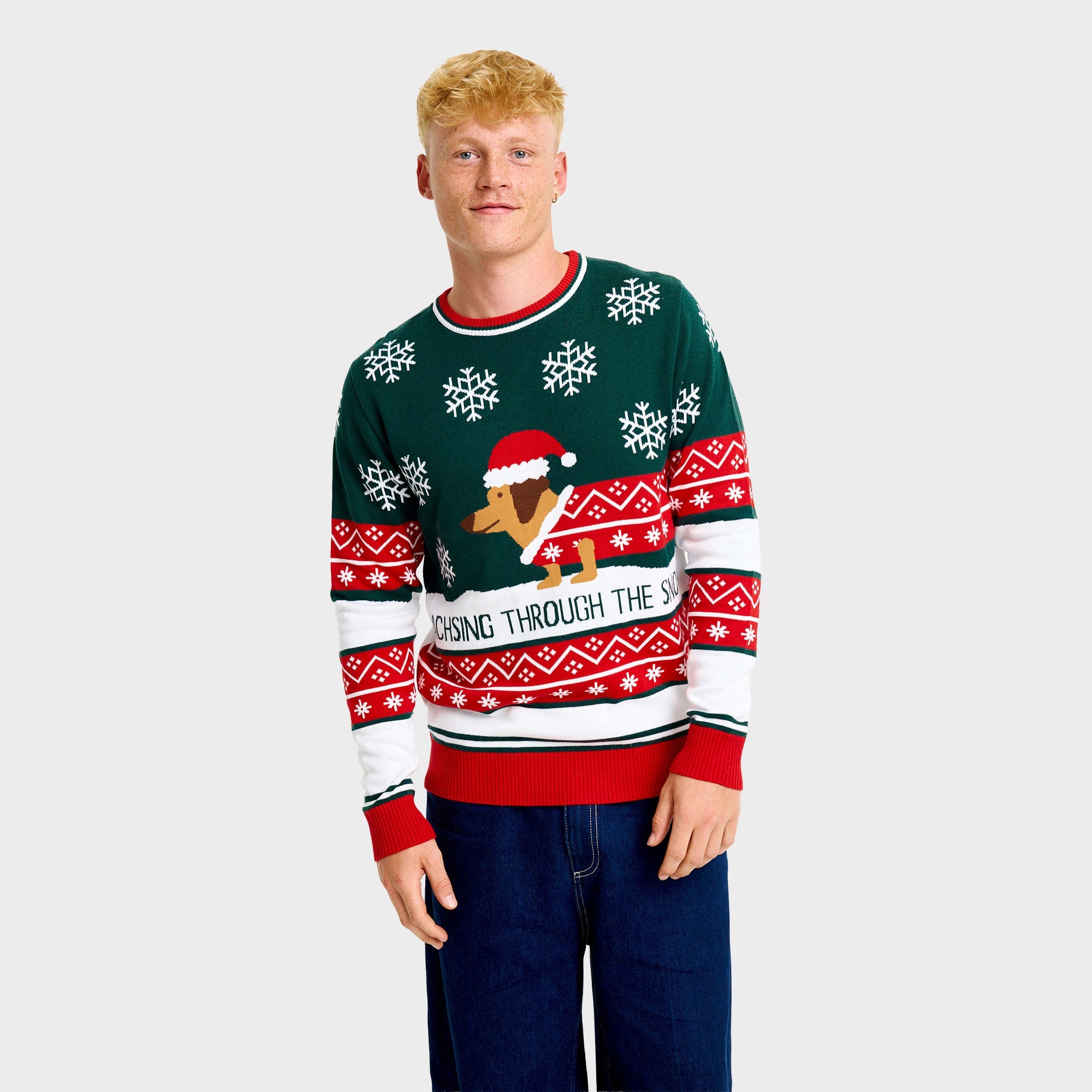 Daschen um Weihnachtspullover - Herren.