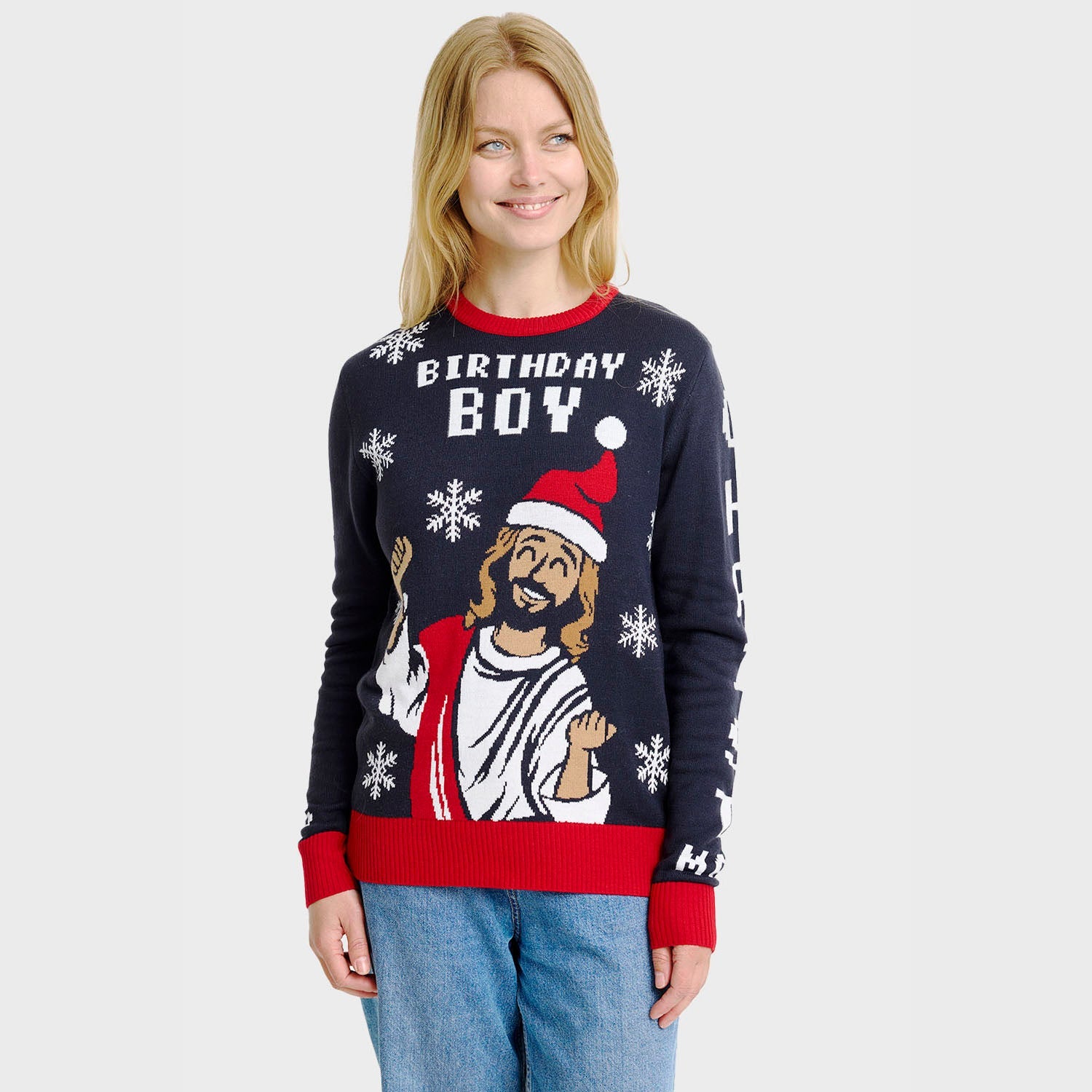 Der Geburtstagsjunge Weihnachtspullover - Damen.