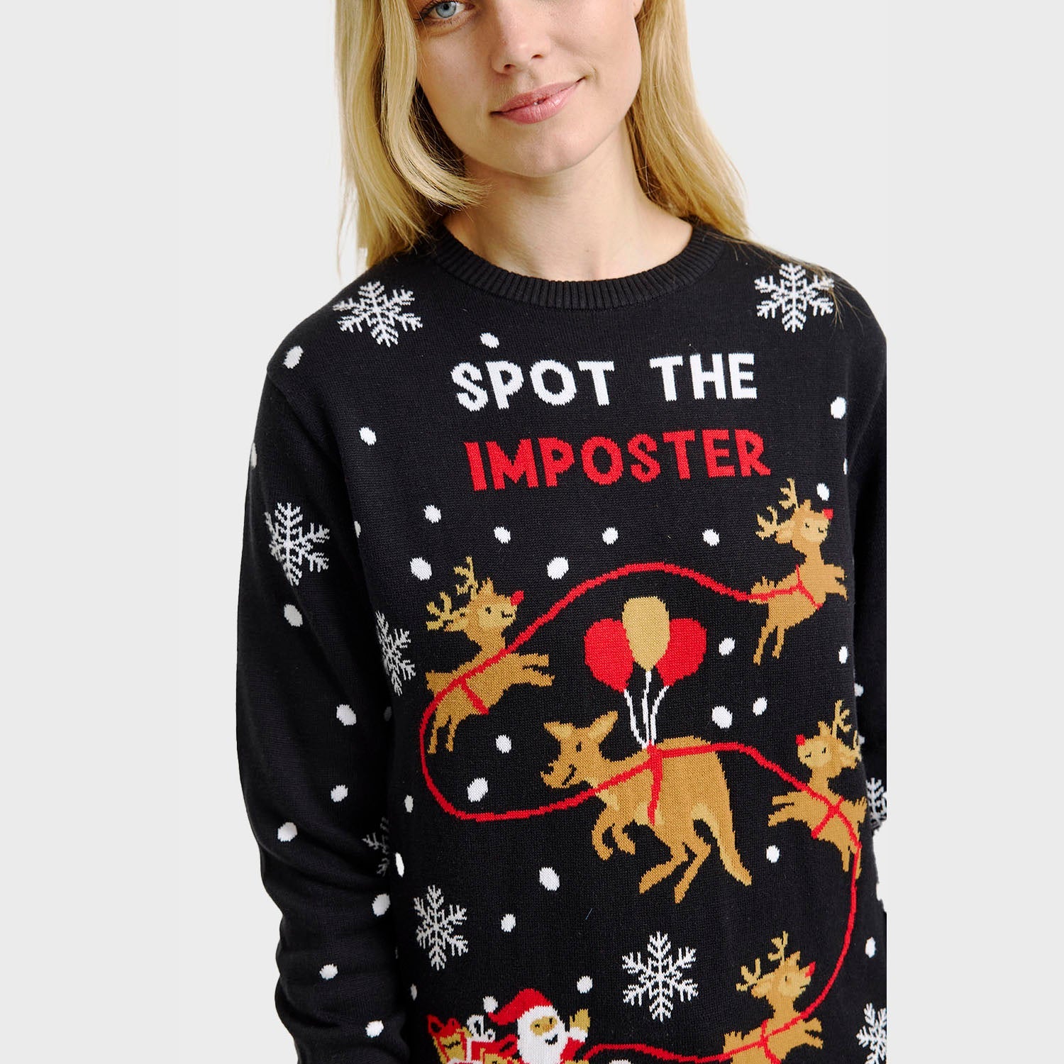 Imposter-Weihnachtspullover - Damen..