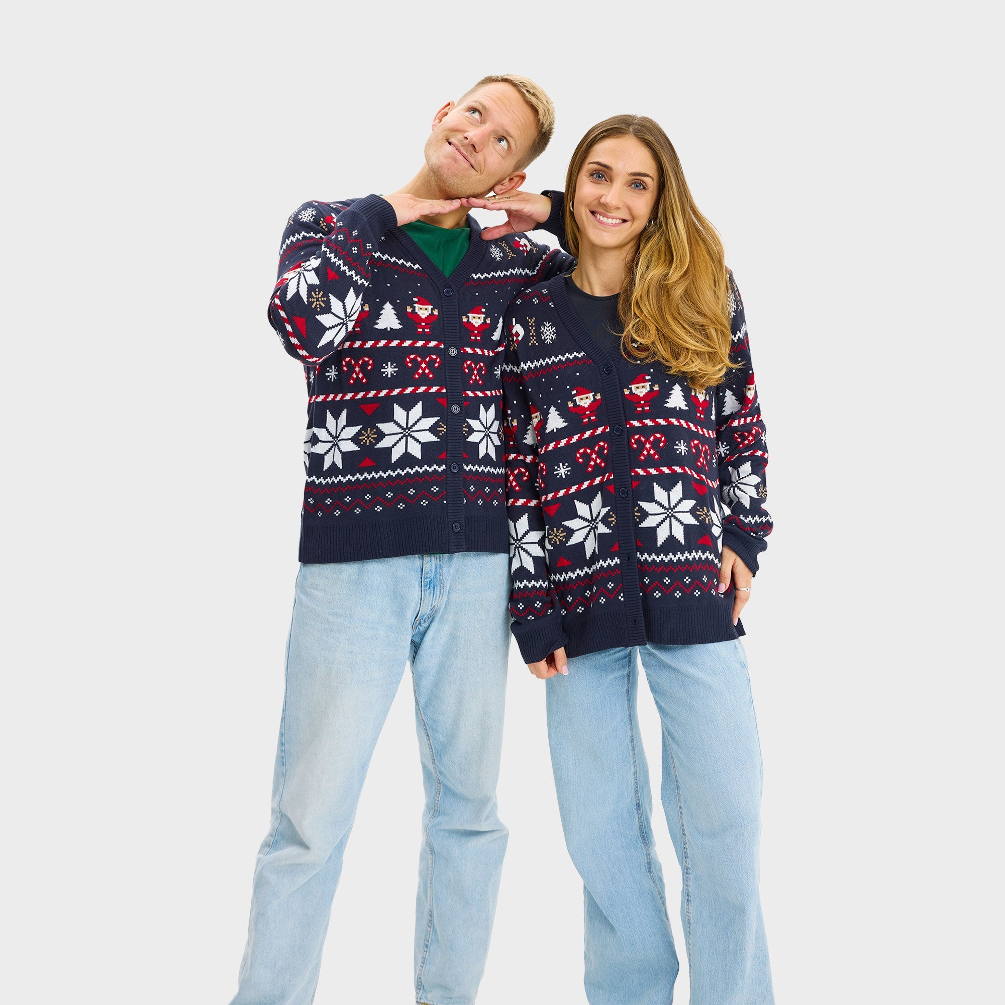 Santas Weihnachtsstrickjacke - Herren.