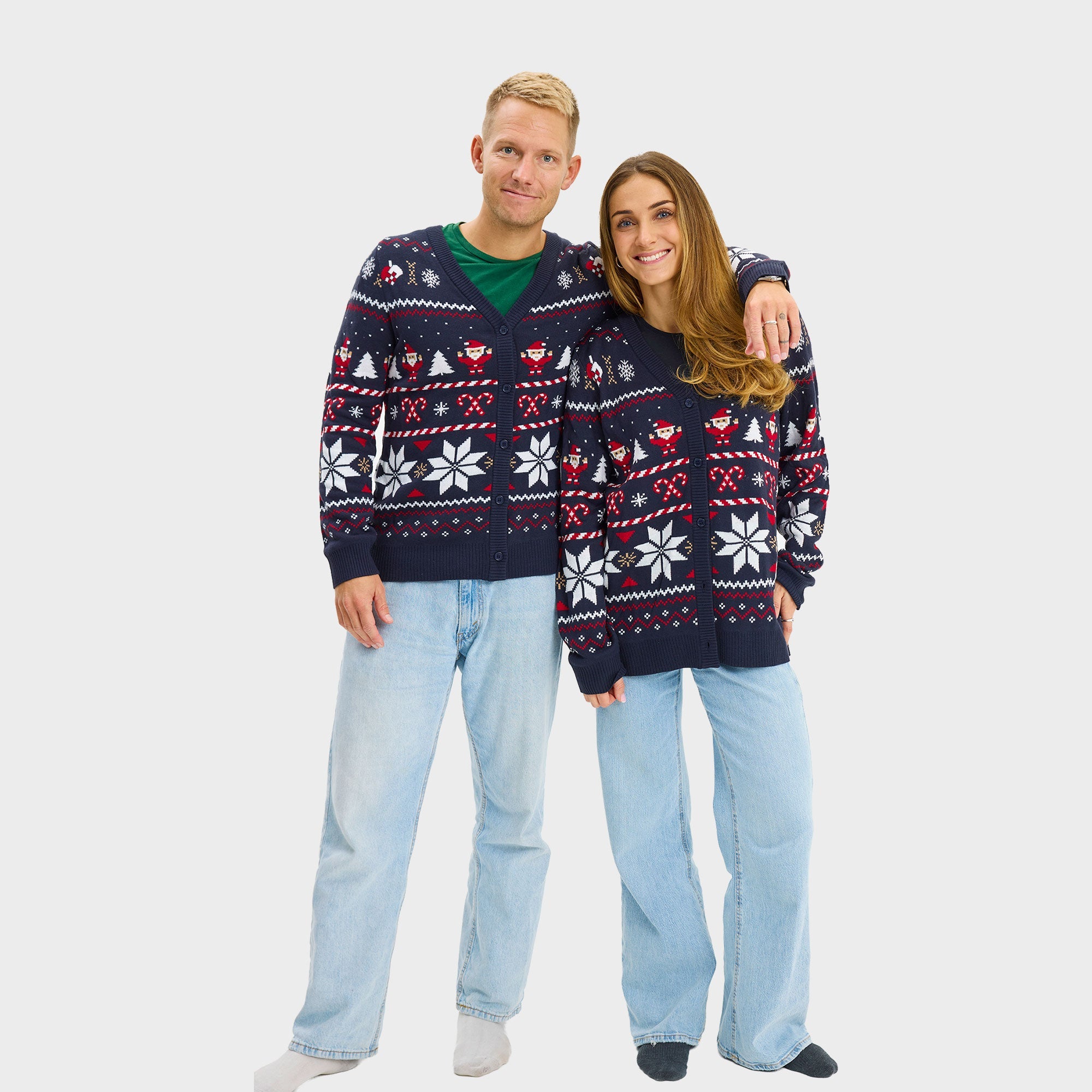 Santas Weihnachtsstrickjacke - Damen.