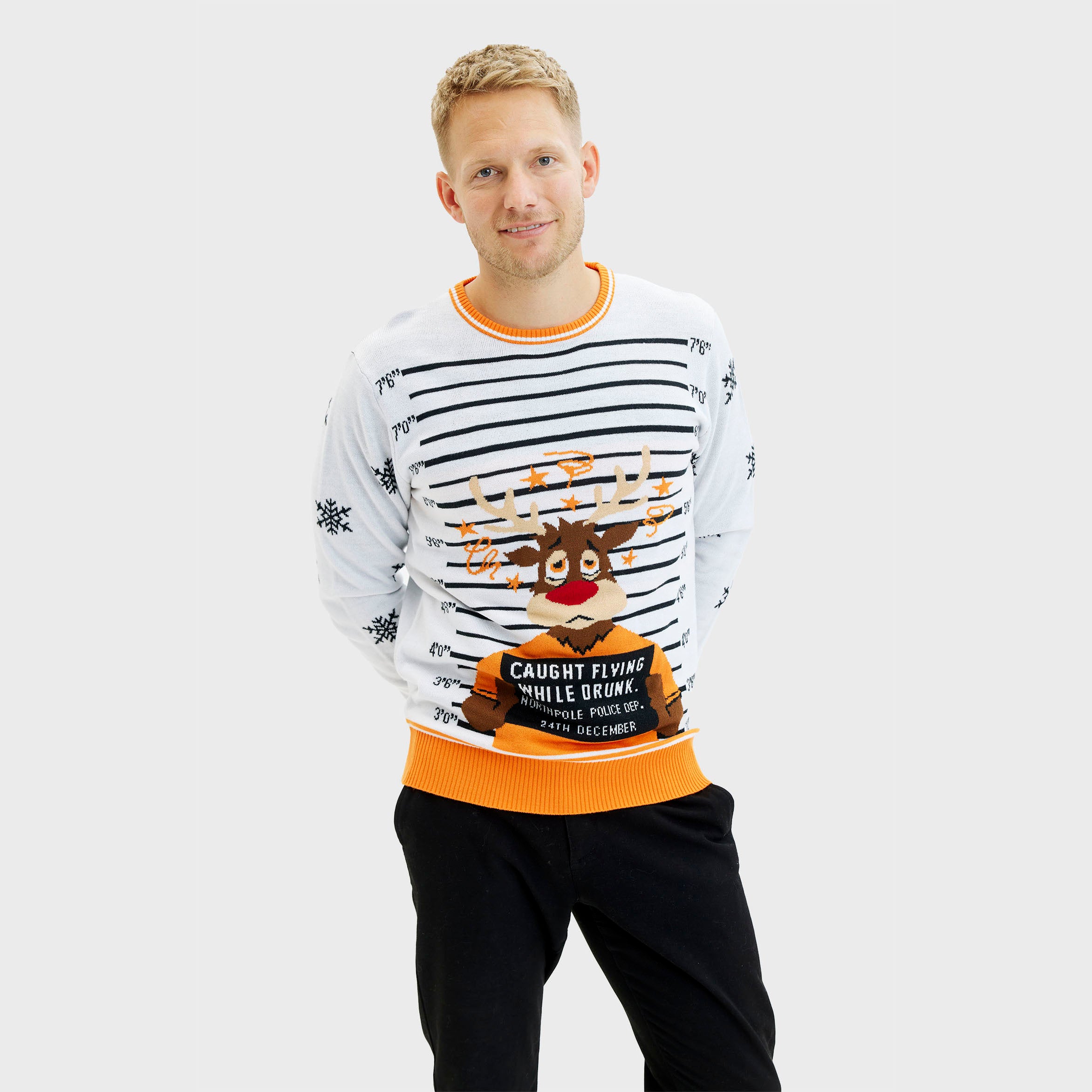 Criminal Rudolph weihnachtspullover - Herren