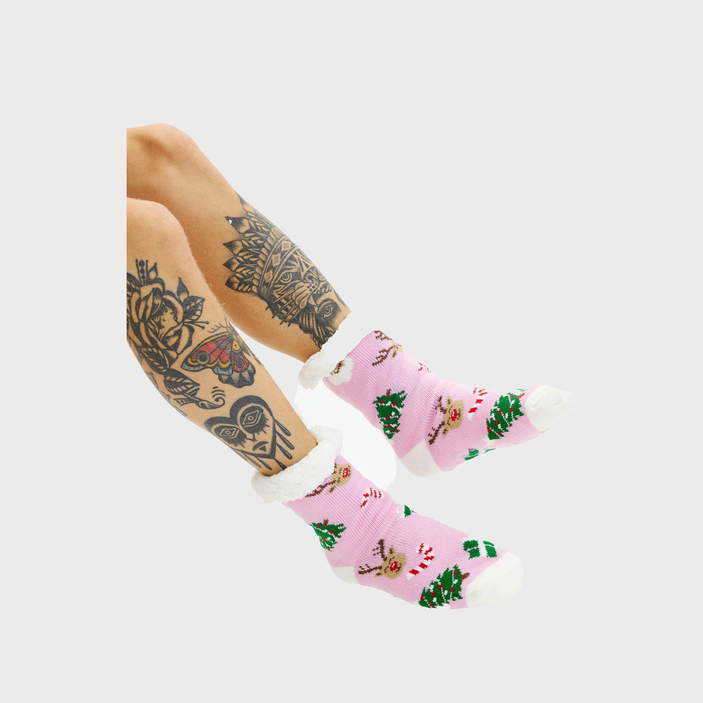 Die pink weihnachtssocken