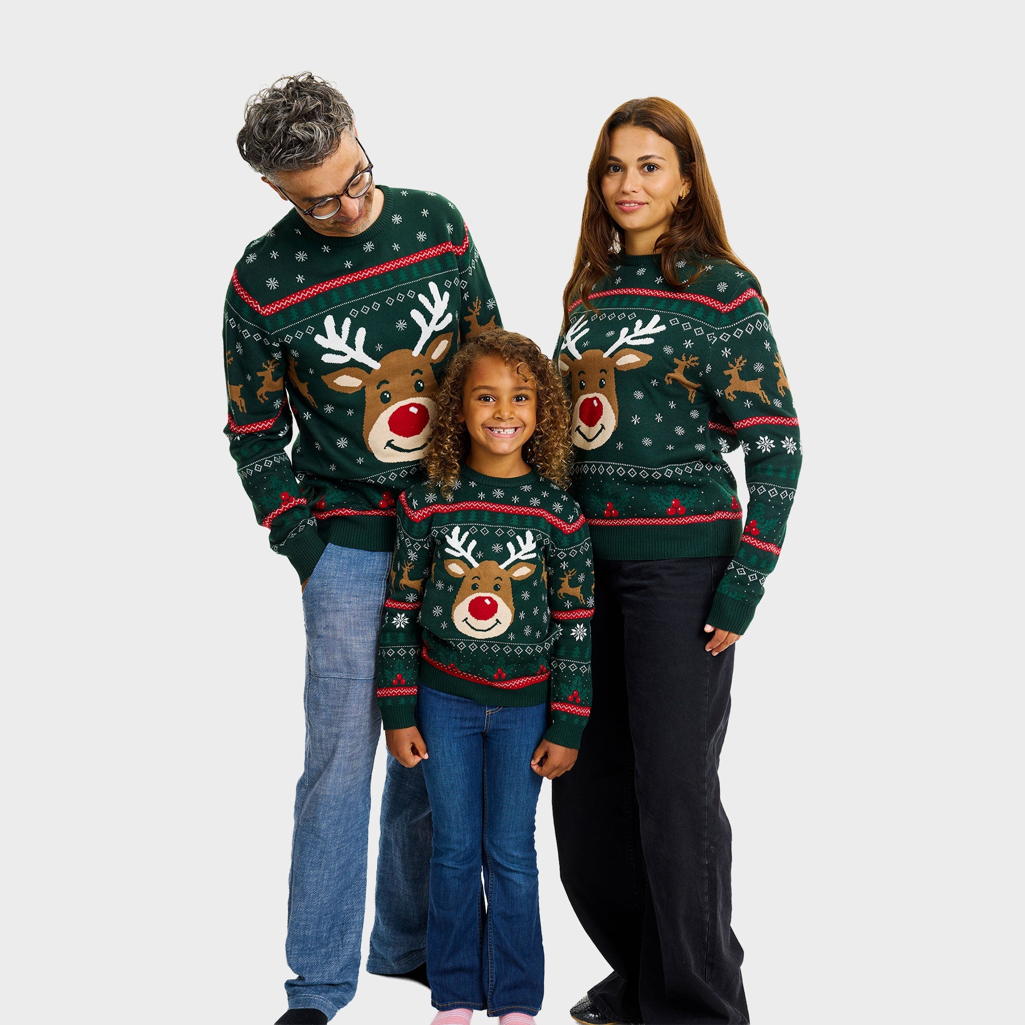 Rudolfs fröhlicher Weihnachtspullover - Herren