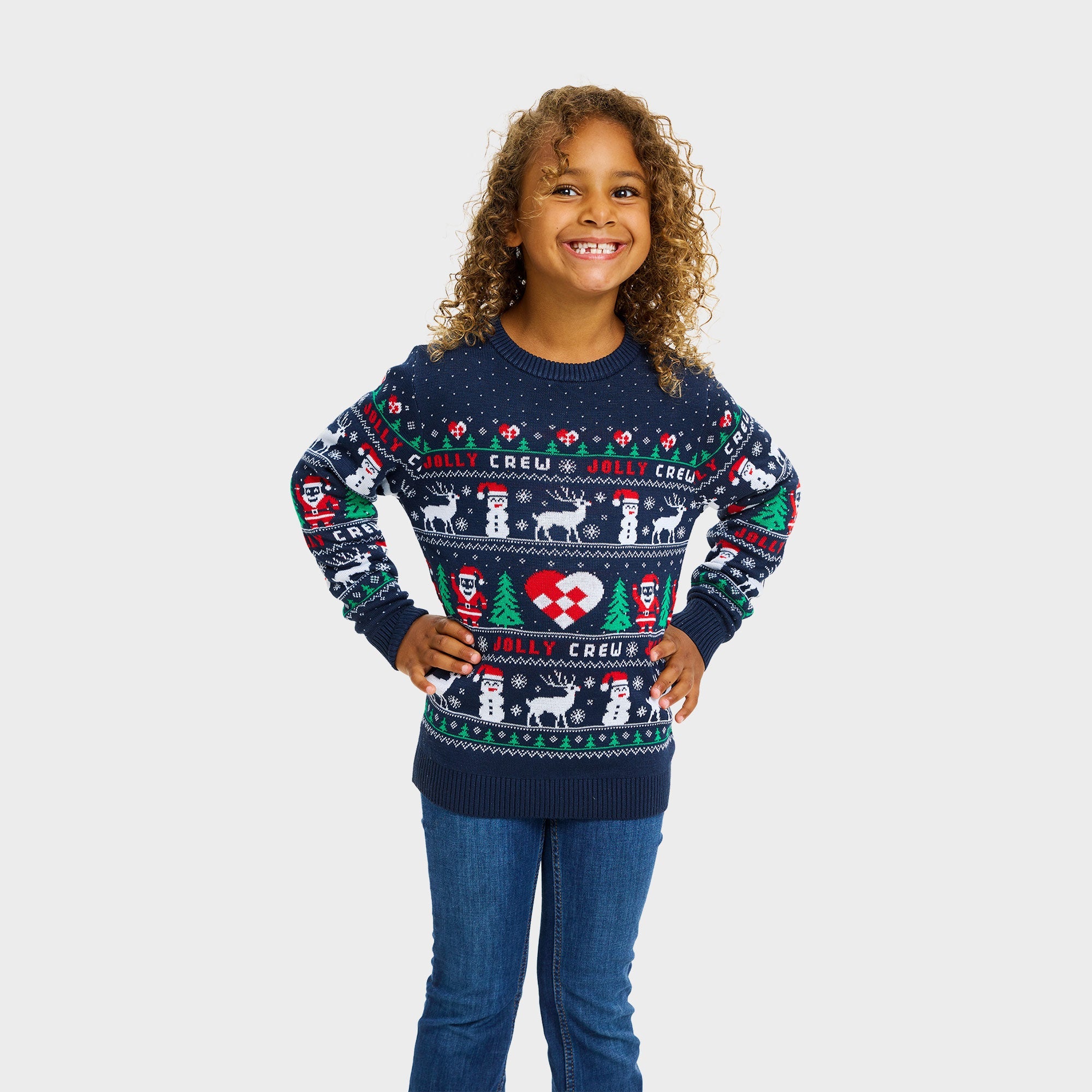 Jolly Crew Weihnachtspullover - Kinder