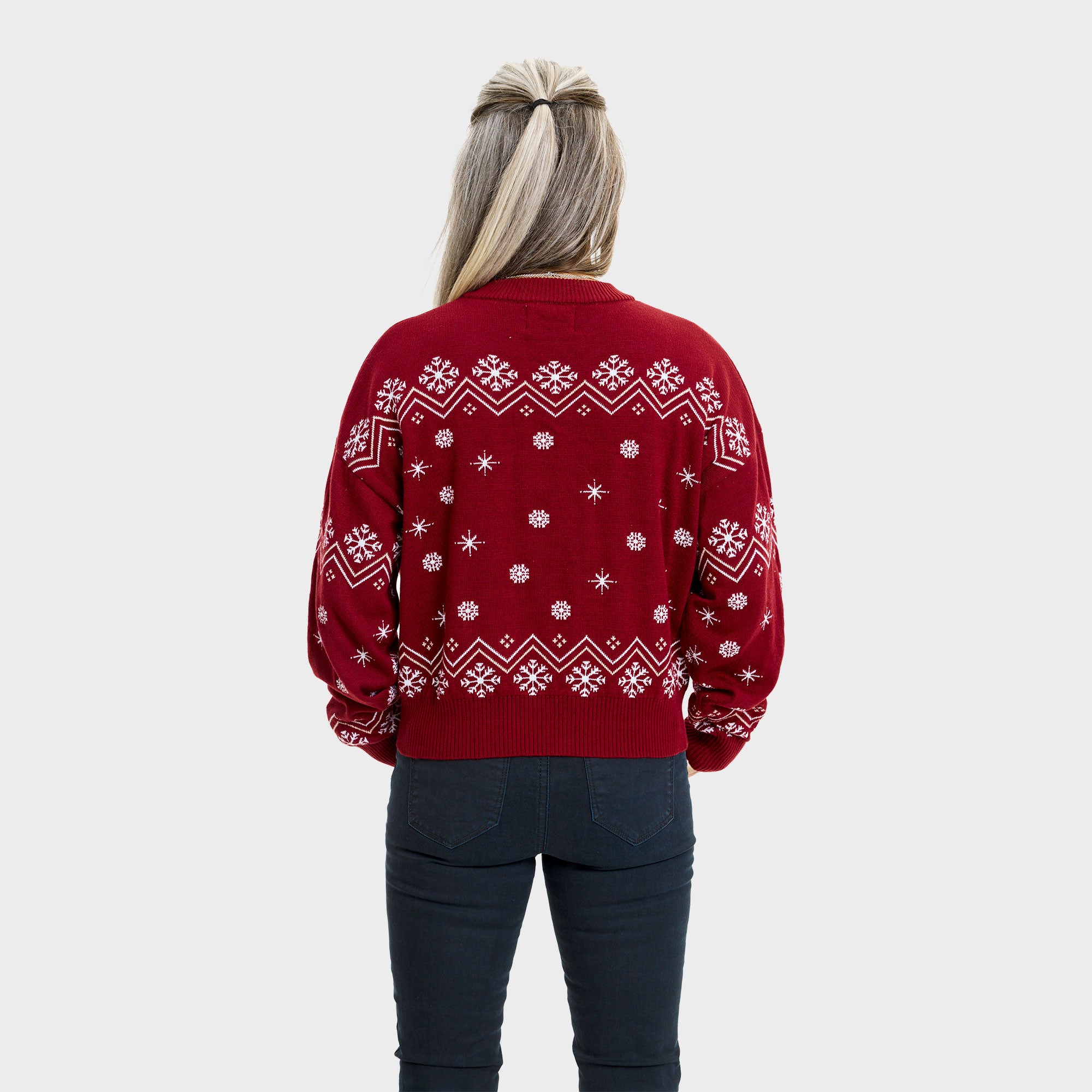 Nussknacker-artiger Weihnachtspullover - Damen